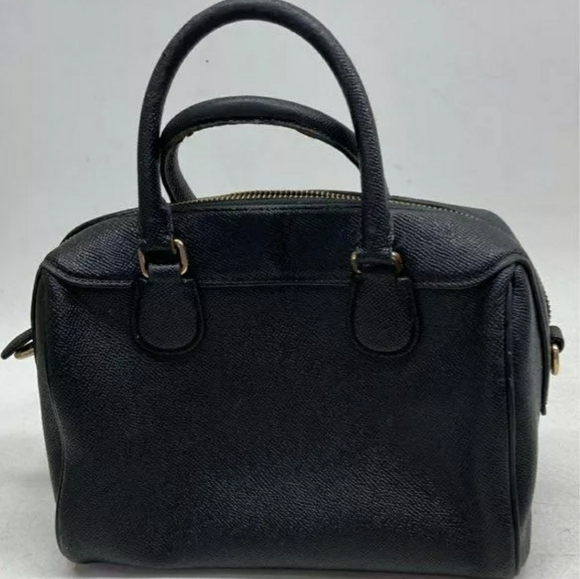 COACH Designer Black 2 way Mini Bennett Satchel Doctor Bag Purse Handbag - Picture 5 of 8